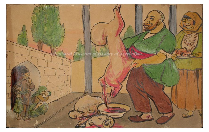 Muzeyin kolleksiyasından Qurban bayramına həsr olunmuş əsəri təqdim edirik
