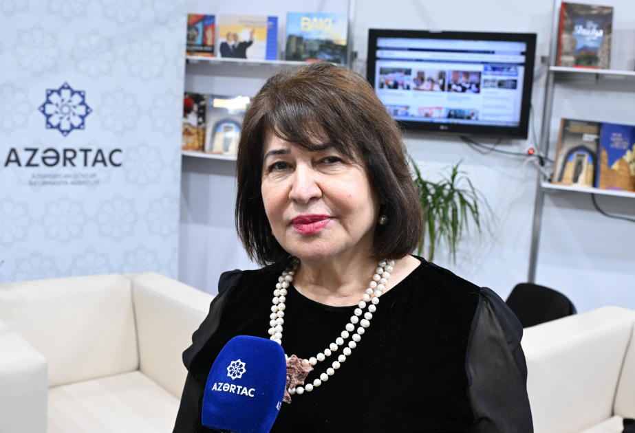 Tarix elmləri doktoru, dosent Nərgiz Əliyeva XII Bakı Beynəlxalq Kitab Sərgisi barədə AZƏRTAC-a müsahibə verib